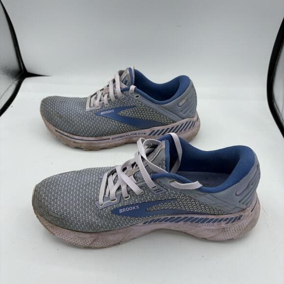 Brooks Sneakers Womens Size 9.5 Adrenaline GTS 22 Running Purple Dutch Blue Walk - Picture 9 of 10